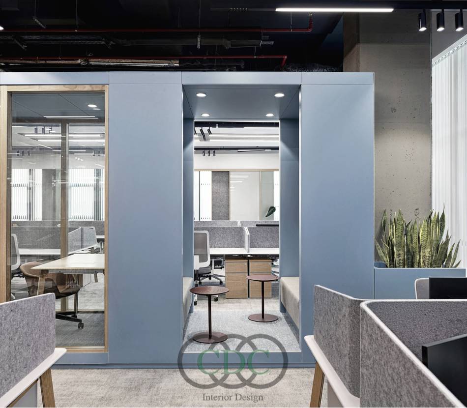 Thi công văn phòng showroom sang trọng