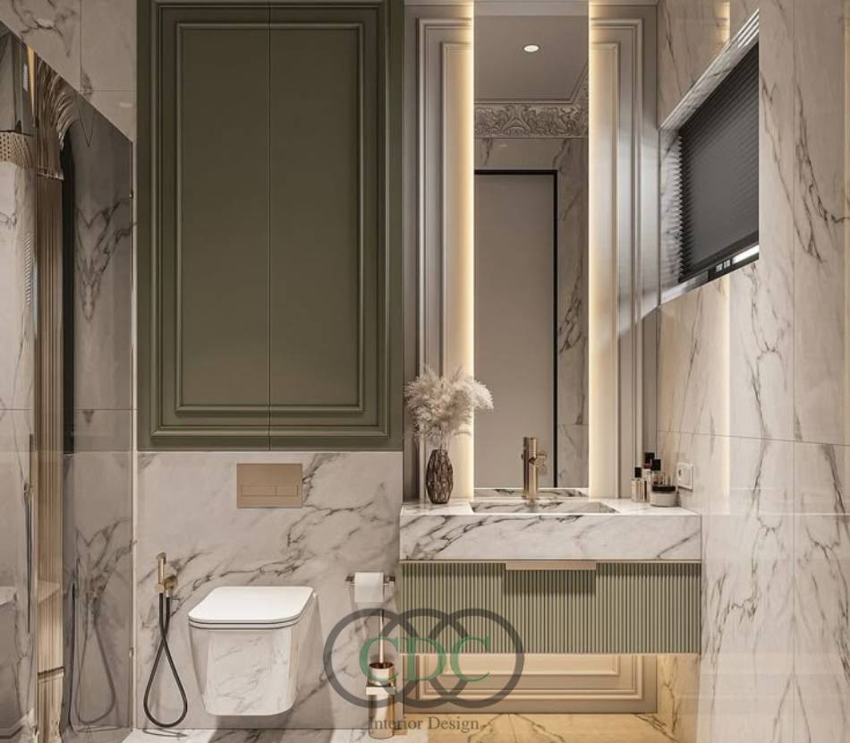 Thi công nội thất chung cư tân cổ điển tại Vinawaco Residence Hoàng Mai