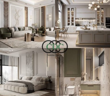 Thi công nội thất chung cư tân cổ điển tại Vinawaco Residence Hoàng Mai
