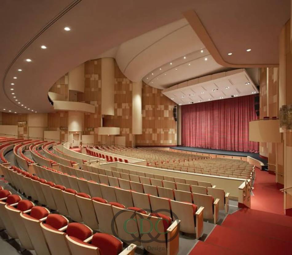 Bí quyết thiết kế nội thất hội trường đại học Thương Mại đẹp và hiện đại
