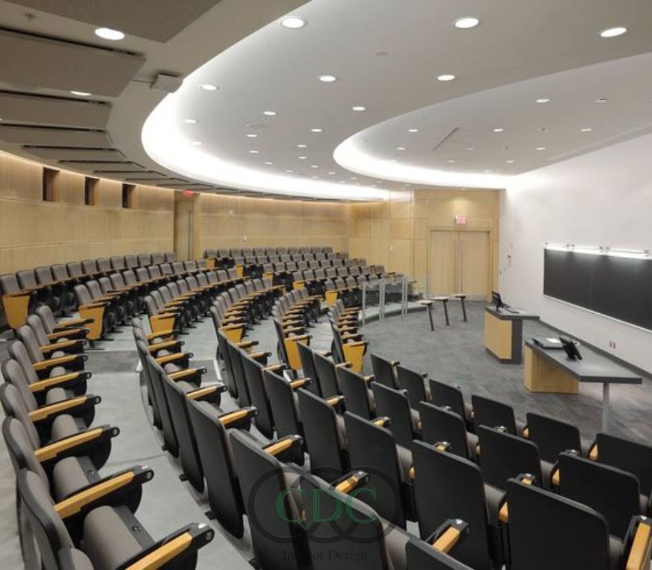 Bí quyết thiết kế nội thất hội trường đại học Thương Mại đẹp và hiện đại