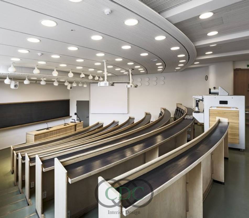 Bí quyết thiết kế nội thất hội trường đại học Thương Mại đẹp và hiện đại
