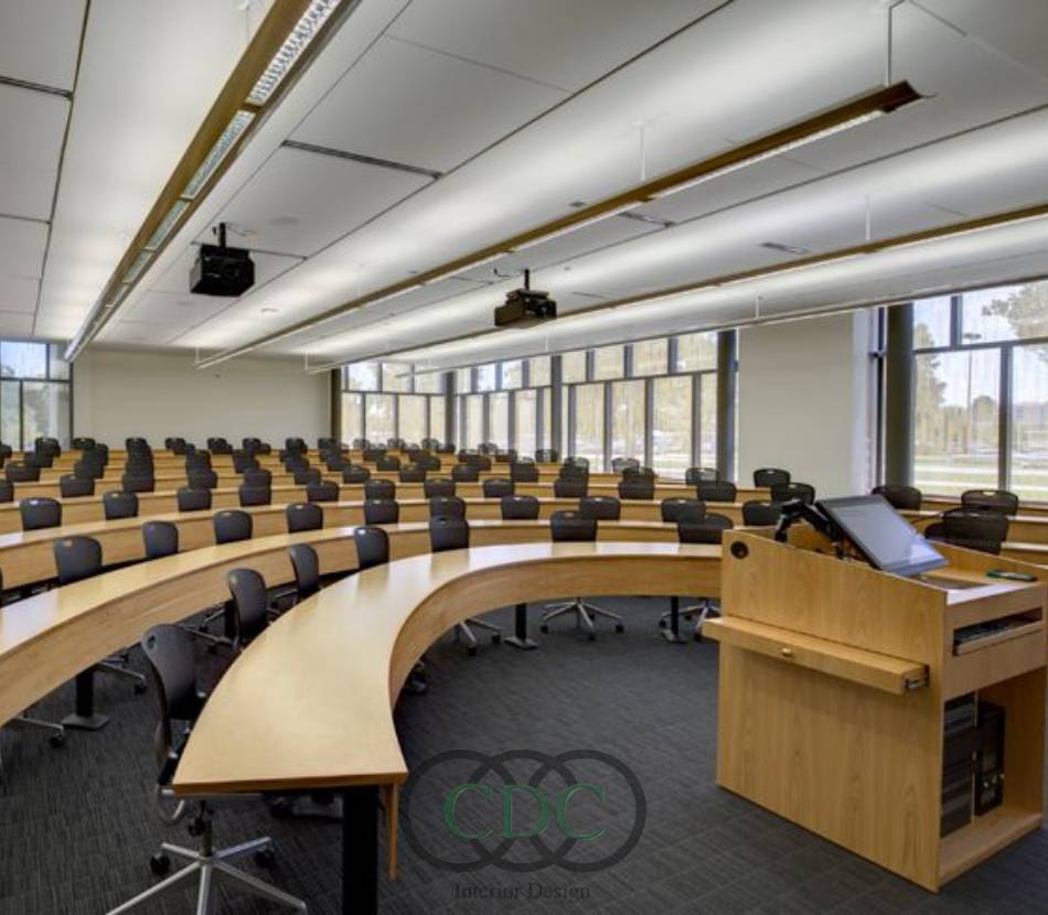 Bí quyết thiết kế nội thất hội trường đại học Thương Mại đẹp và hiện đại