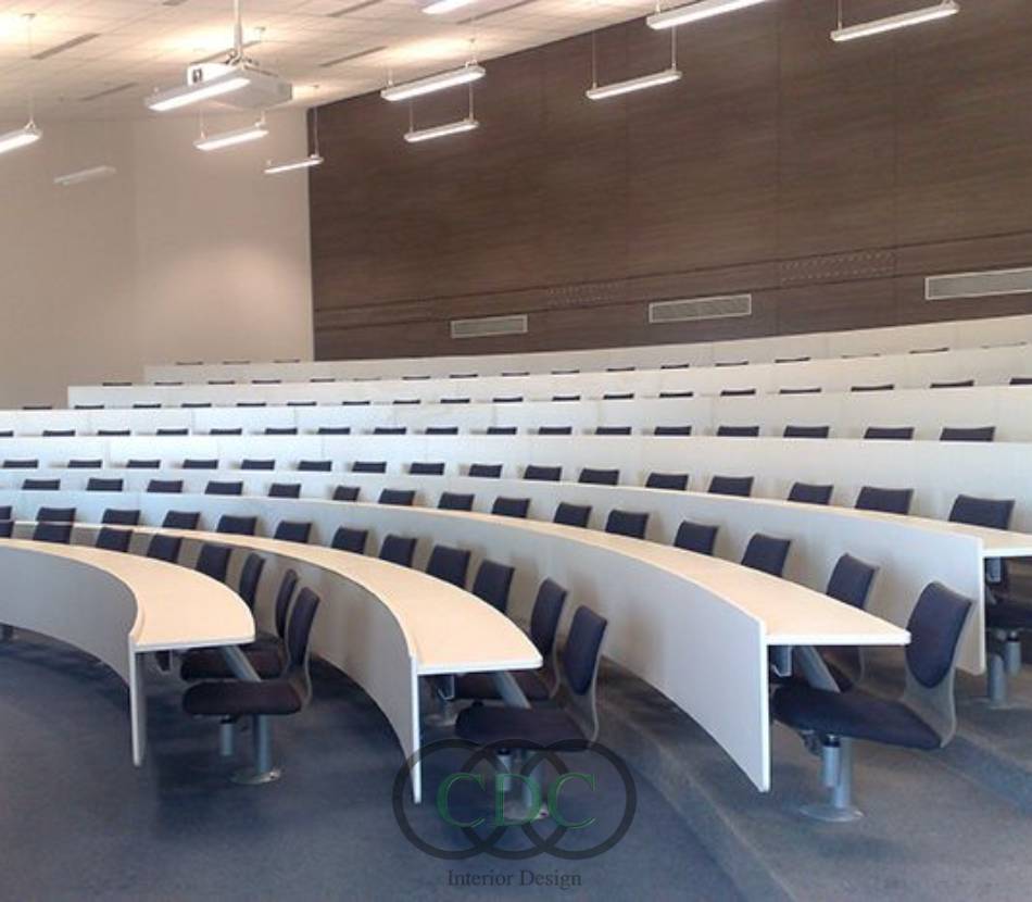 Bí quyết thiết kế nội thất hội trường đại học Thương Mại đẹp và hiện đại