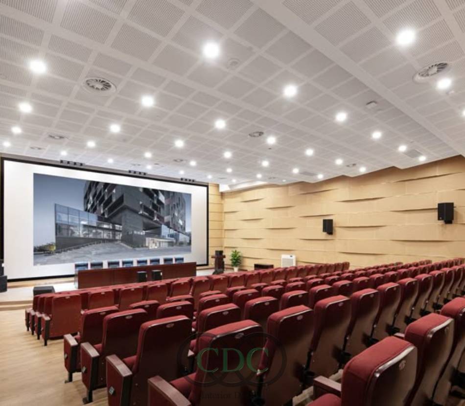 Bí quyết thiết kế nội thất hội trường đại học Thương Mại đẹp và hiện đại