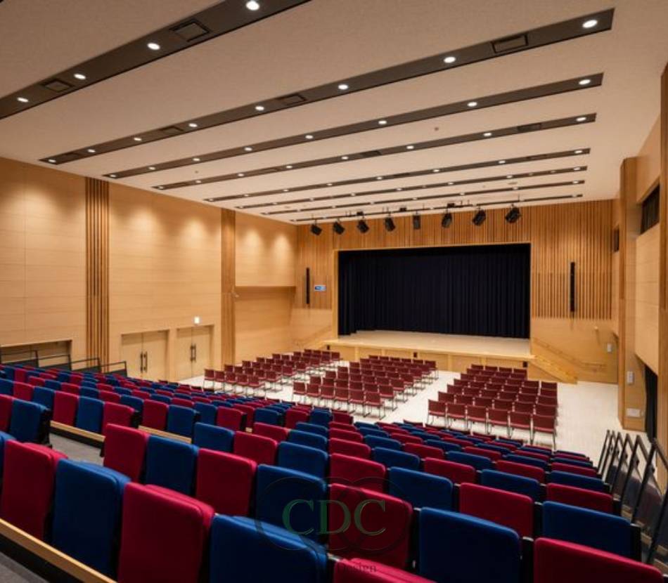 Bí quyết thiết kế nội thất hội trường đại học Thương Mại đẹp và hiện đại