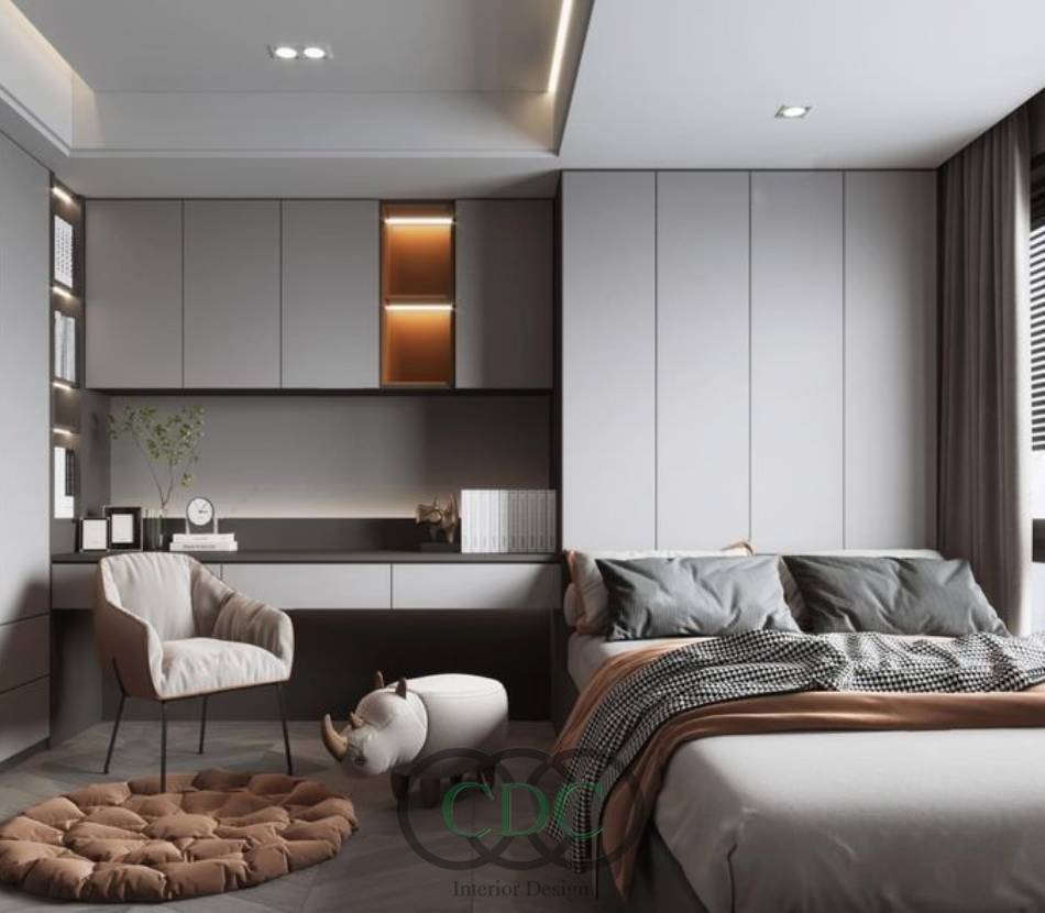 Thi công nội thất phòng ngủ bé trai đẹp – sáng tạo – an toàn