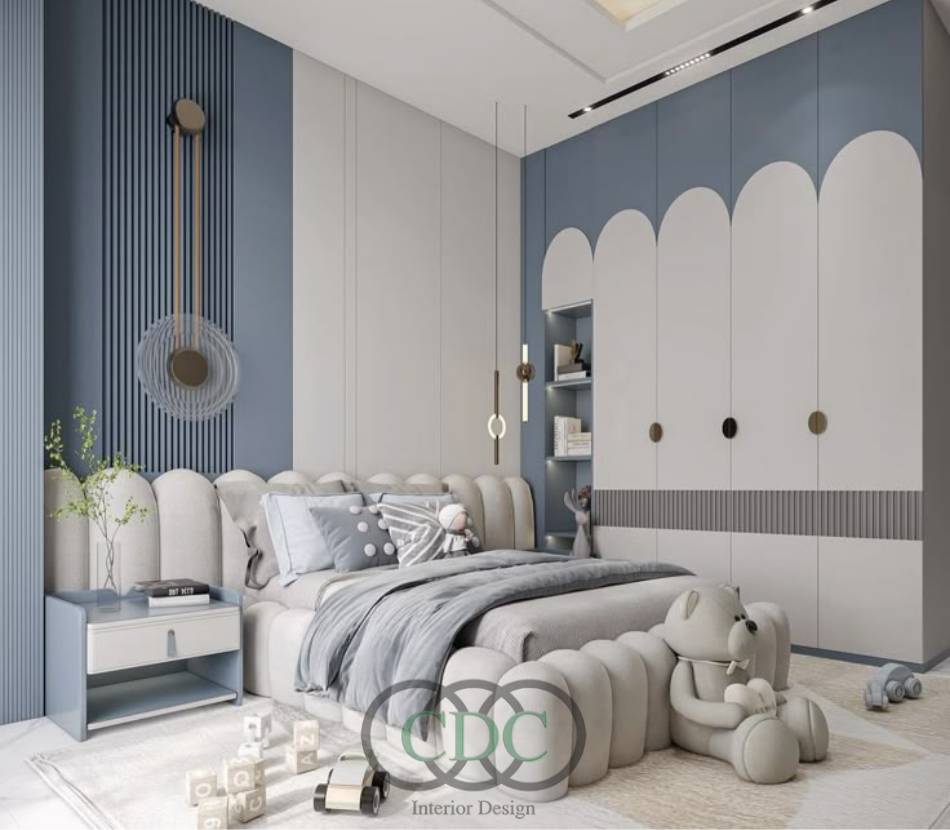 Thi công nội thất phòng ngủ bé trai đẹp – sáng tạo – an toàn