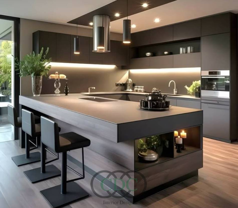 Quy trình thi công phòng bếp hiện đại bền đẹp theo thời gian
