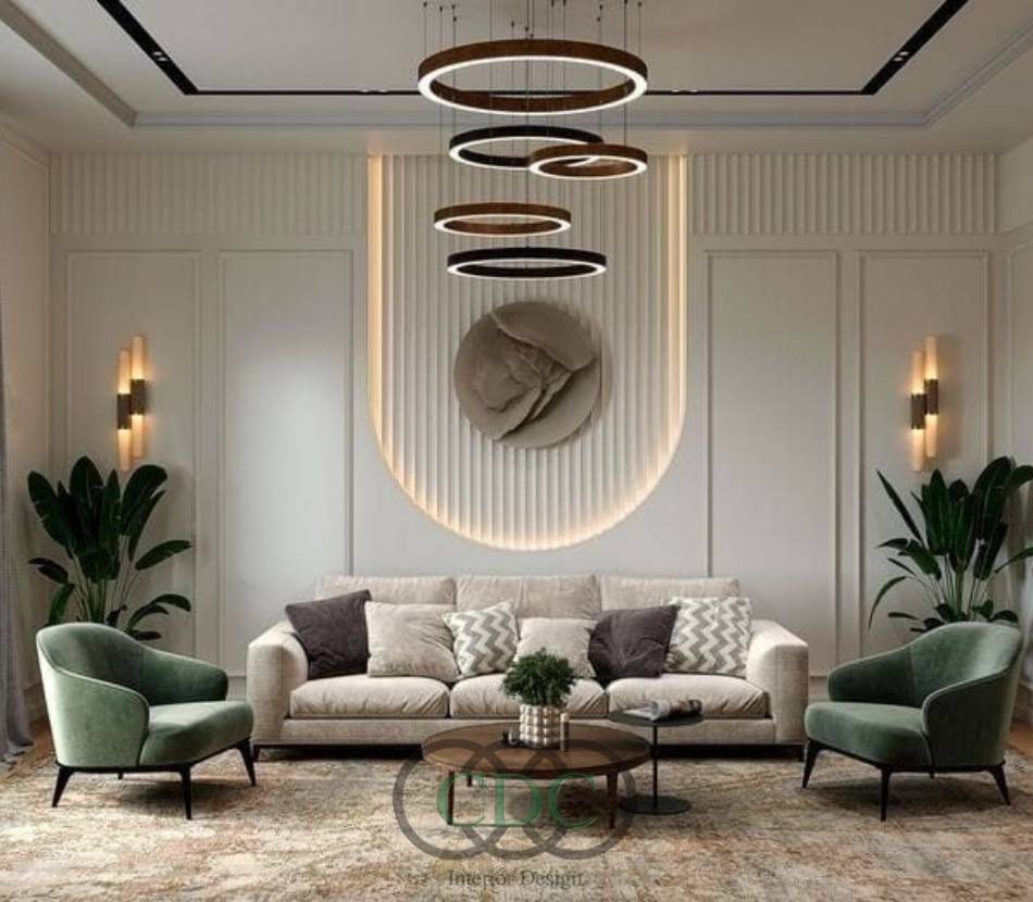 Thi công phòng khách tân cổ điển đẹp đẳng cấp, chuẩn gu thẩm mỹ thượng lưu