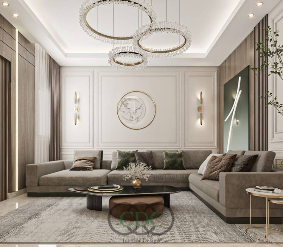 Thi công phòng khách tân cổ điển đẹp đẳng cấp, chuẩn gu thẩm mỹ thượng lưu