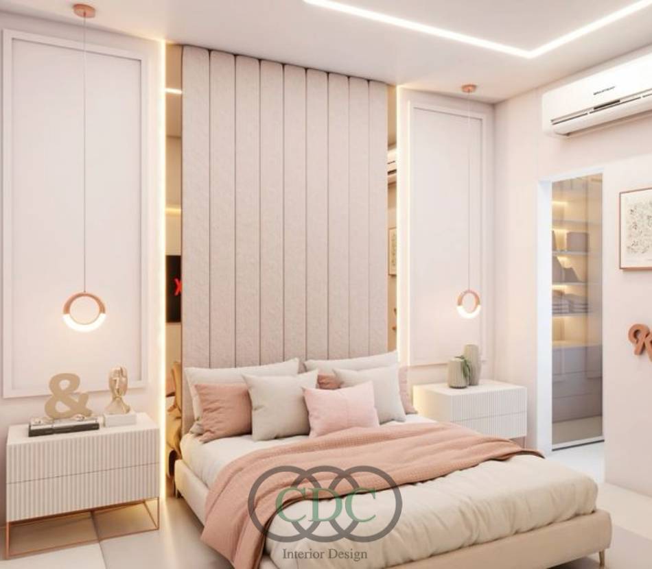 Thi công phòng ngủ bé gái đẹp, an toàn và đầy sáng tạo