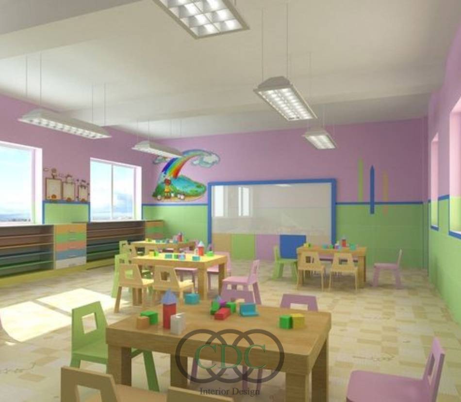 Giải pháp thi công nội thất mầm non tại Hà Đông toàn diện từ CDC Việt Nam Group