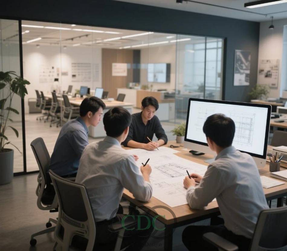Quy trình thi công văn phòng showroom chuyên nghiệp từ A đến Z tại Hà Nội