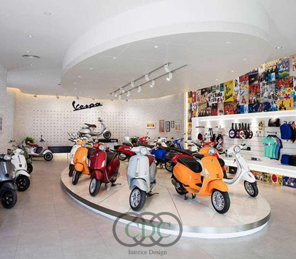 Xu hướng thiết kế showroom xe máy Bình Dương hiện đại, tối ưu trải nghiệm khách hàng