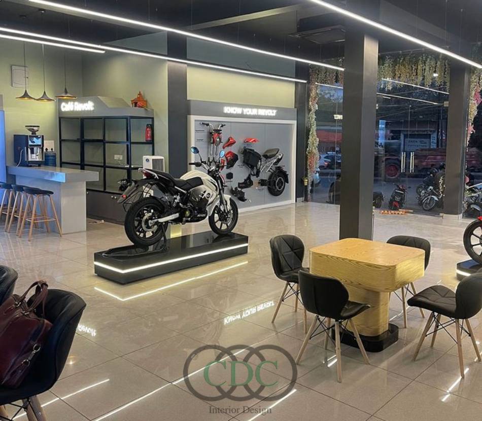 Xu hướng thiết kế showroom xe máy Bình Dương hiện đại, tối ưu trải nghiệm khách hàng